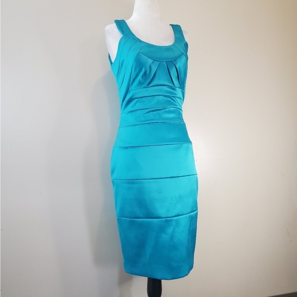 👗Teal Sleeveless Dress - Picture 4 of 4